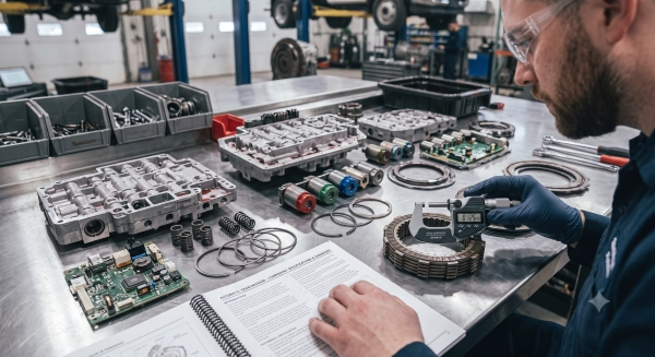 Complex internal components responsible for higher automatic transmission repair costs.